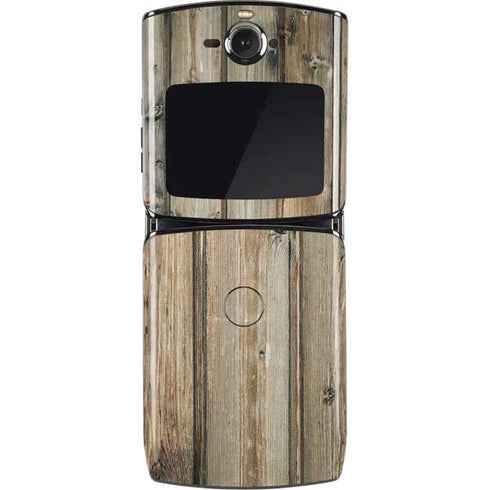 Natural Weathered Wood Motorola RAZR Skin