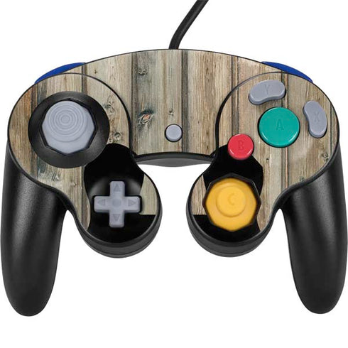 Natural Weathered Wood Nintendo GameCube Controller Skin