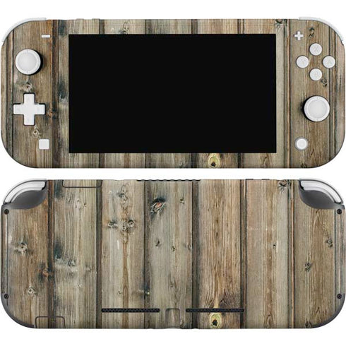Natural Weathered Wood Nintendo Switch Lite Skin