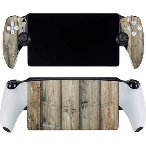 Natural Weathered Wood PlayStation Portal Remote Player Skin
