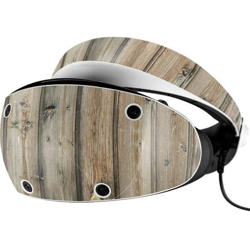 Natural Weathered Wood PlayStation VR2 Skin