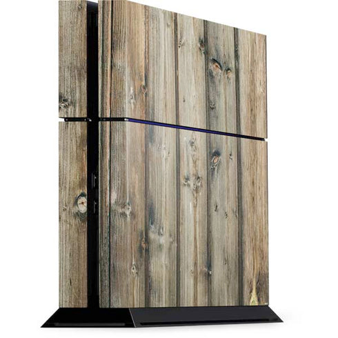 Natural Weathered Wood PS4 Console Skin
