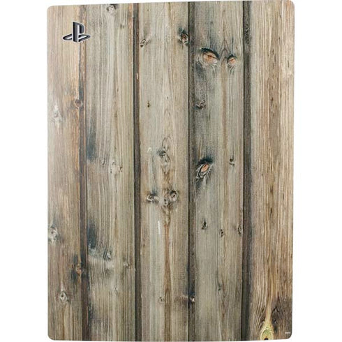 Natural Weathered Wood PS5 Console Skin