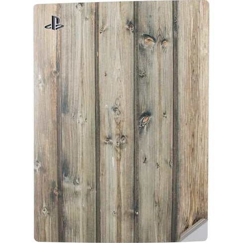 Natural Weathered Wood PS5 Digital Edition Console Skin