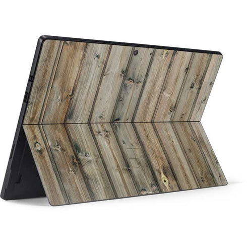 Natural Weathered Wood Surface Pro 7 Skin