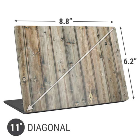 Natural Weathered Wood Universal Laptop 11in (8.8 x 6.2in) Skin