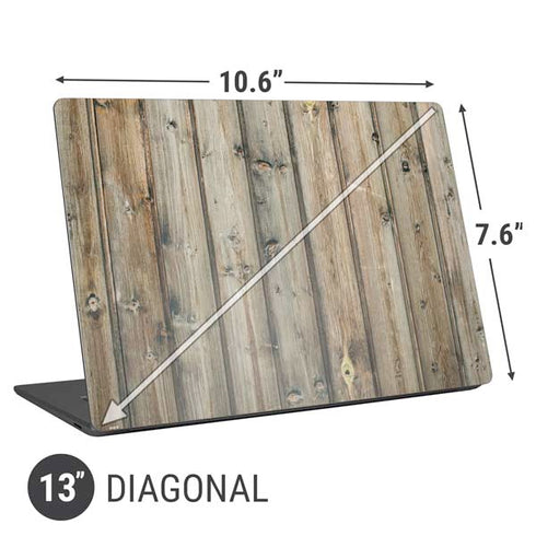 Natural Weathered Wood Universal Laptop 13in (10.6 x 7.6in) Skin