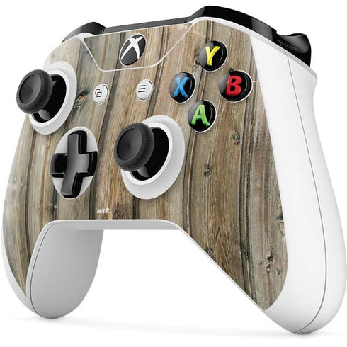 Natural Weathered Wood Xbox One S All-Digital Edition Bundle Skin