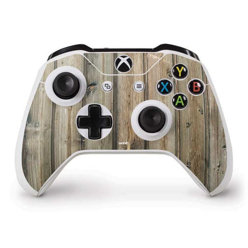 Natural Weathered Wood Xbox One S Controller Skin