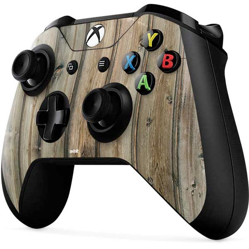 Natural Weathered Wood Xbox One X Controller Skin