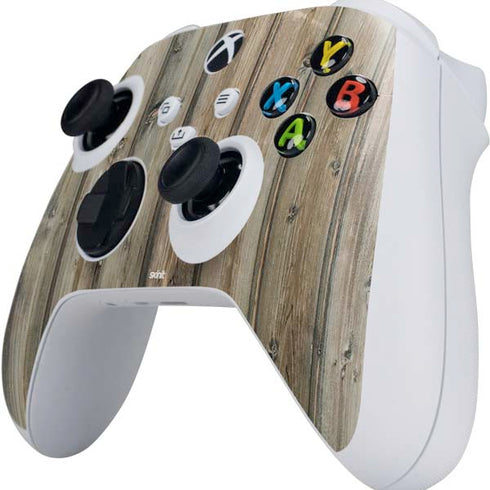 Natural Weathered Wood Xbox Series S Controller Skin