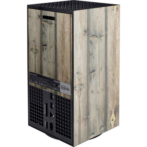 Natural Weathered Wood Xbox Series X Console Skin