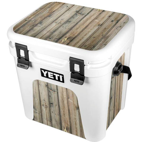Natural Weathered Wood YETI Roadie 24 Hard Cooler Skin