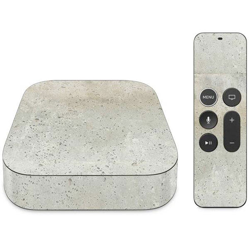 Natural White Concrete Apple TV Skin