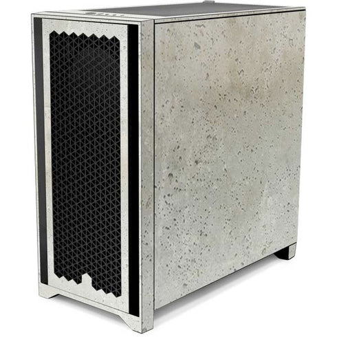 Natural White Concrete Corsair 4000D Tempered Glass Mid-Tower ATX Case Skin