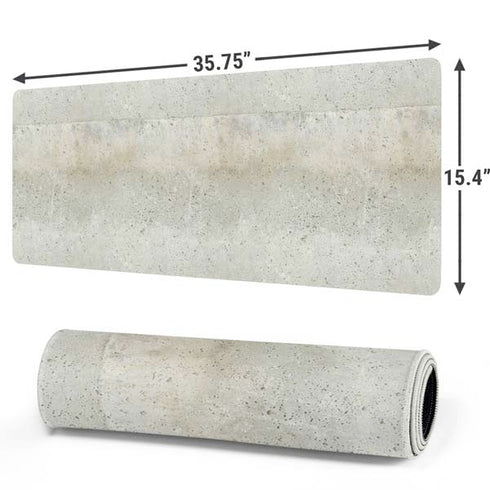 Natural White Concrete Gaming Mouse Pad