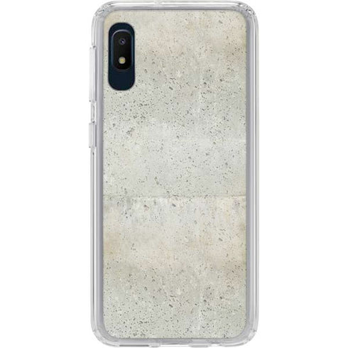 Natural White Concrete Galaxy A10e Clear Case