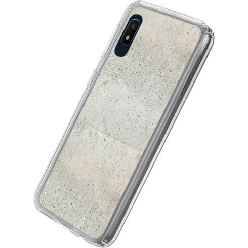 Natural White Concrete Galaxy A10e Clear Case