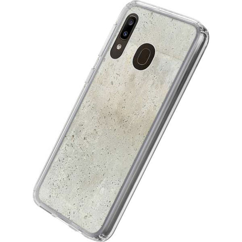 Natural White Concrete Galaxy A20 Clear Case