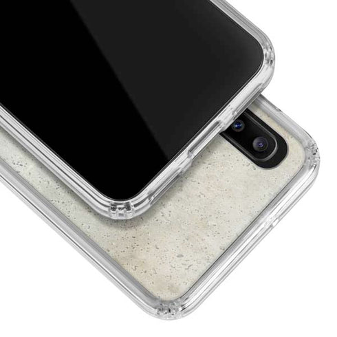 Natural White Concrete Galaxy A30 Clear Case