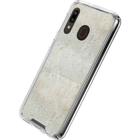 Natural White Concrete Galaxy A30 Clear Case