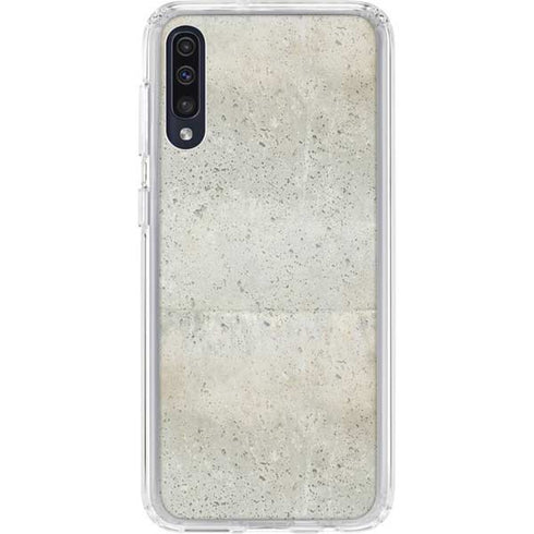 Natural White Concrete Galaxy A50 Clear Case