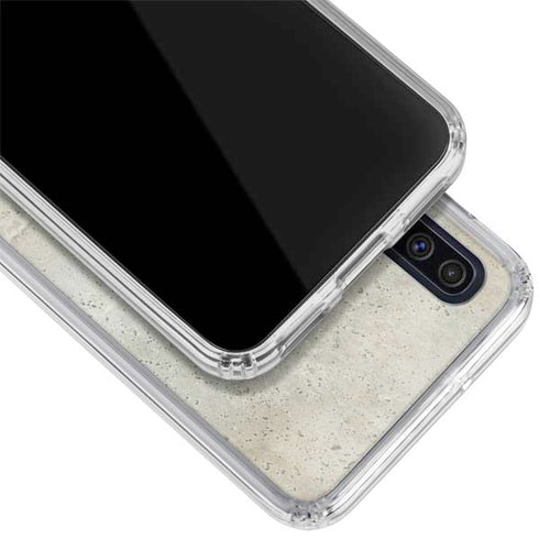 Natural White Concrete Galaxy A50 Clear Case