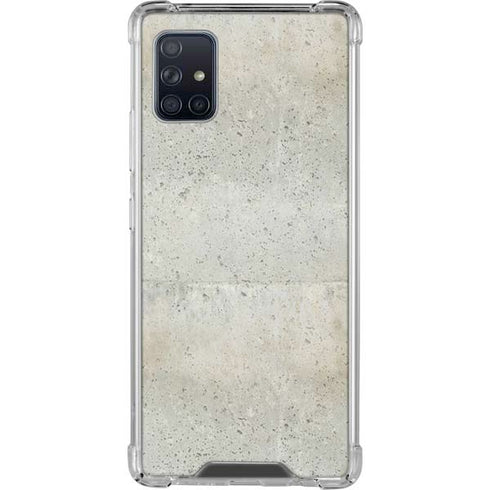 Natural White Concrete Galaxy A51 5G Clear Case