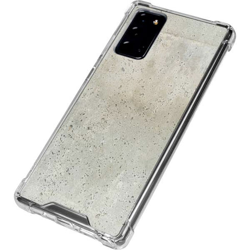 Natural White Concrete Galaxy Note20 5G Clear Case