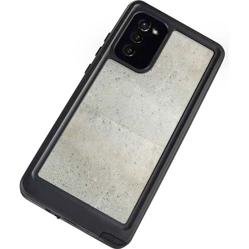 Natural White Concrete Galaxy Note20 5G Waterproof Case
