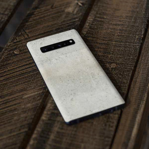 Natural White Concrete Galaxy S10 Plus Skin