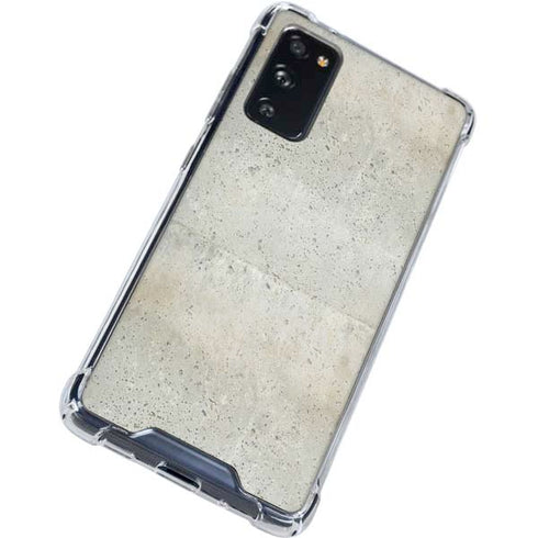 Natural White Concrete Galaxy S20 FE Clear Case