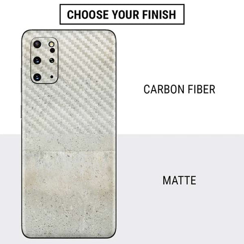Natural White Concrete Galaxy S20 Plus Skin