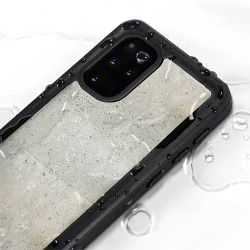 Natural White Concrete Galaxy S20 Plus Waterproof Case