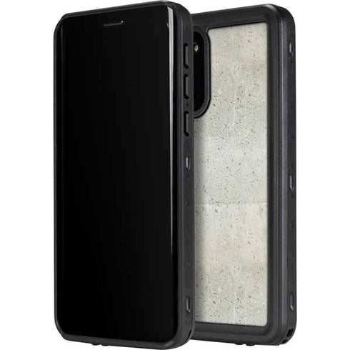 Natural White Concrete Galaxy S20 Waterproof Case