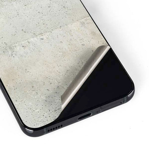 Natural White Concrete Galaxy S22 Plus Skin