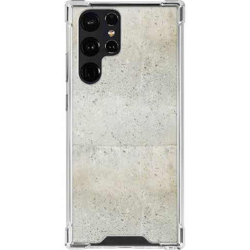 Natural White Concrete Galaxy S22 Ultra Clear Case