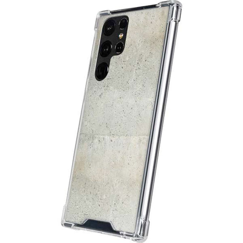 Natural White Concrete Galaxy S22 Ultra Clear Case