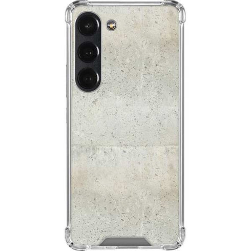 Natural White Concrete Galaxy S23 Clear Case