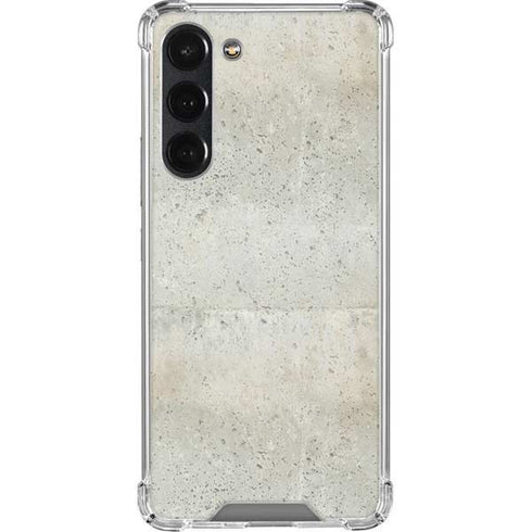 Natural White Concrete Galaxy S23 Plus Clear Case