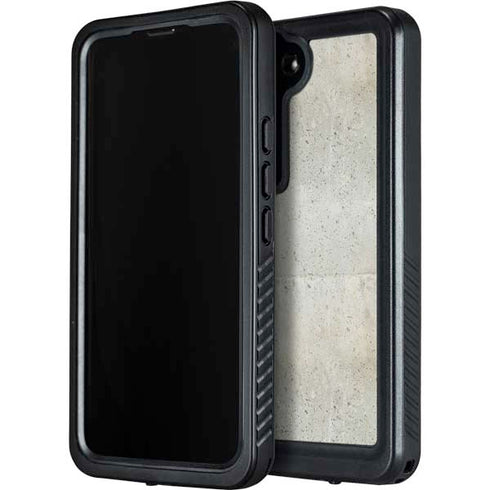 Natural White Concrete Galaxy S23 Plus Waterproof Case
