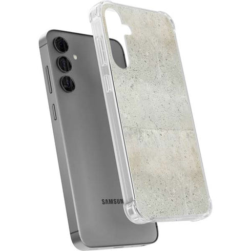 Natural White Concrete Galaxy S24 Plus Clear Case