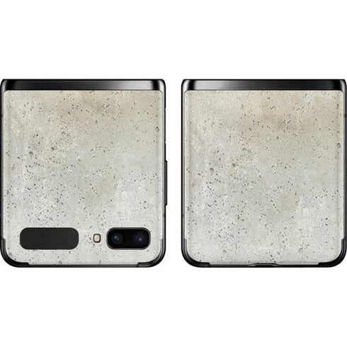 Natural White Concrete Galaxy Z Flip Skin