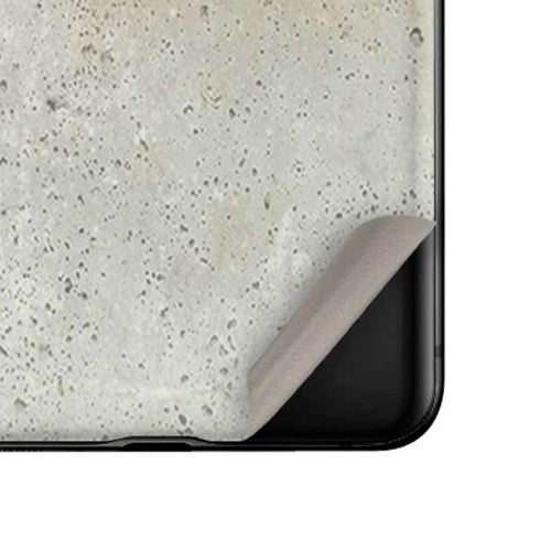 Natural White Concrete Galaxy Z Flip Skin