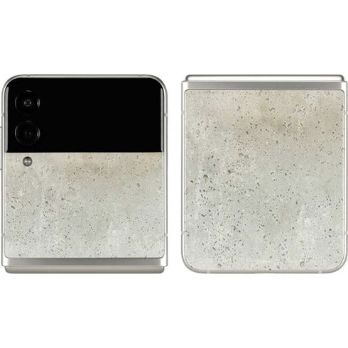 Natural White Concrete Galaxy Z Flip3 5G Skin