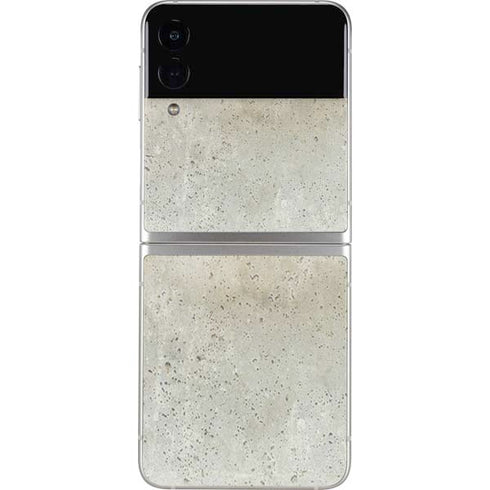 Natural White Concrete Galaxy Z Flip3 5G Skin