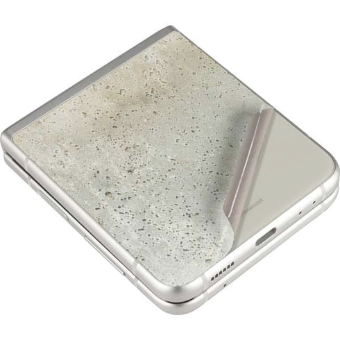 Natural White Concrete Galaxy Z Flip3 5G Skin