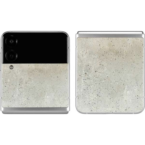 Natural White Concrete Galaxy Z Flip4 5G Skin