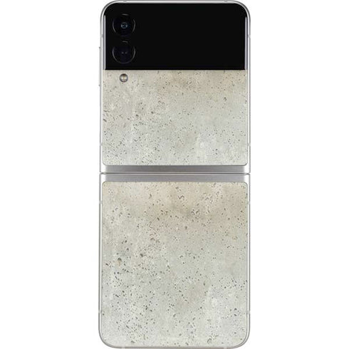 Natural White Concrete Galaxy Z Flip4 5G Skin