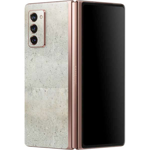 Natural White Concrete Galaxy Z Fold2 5G Skin
